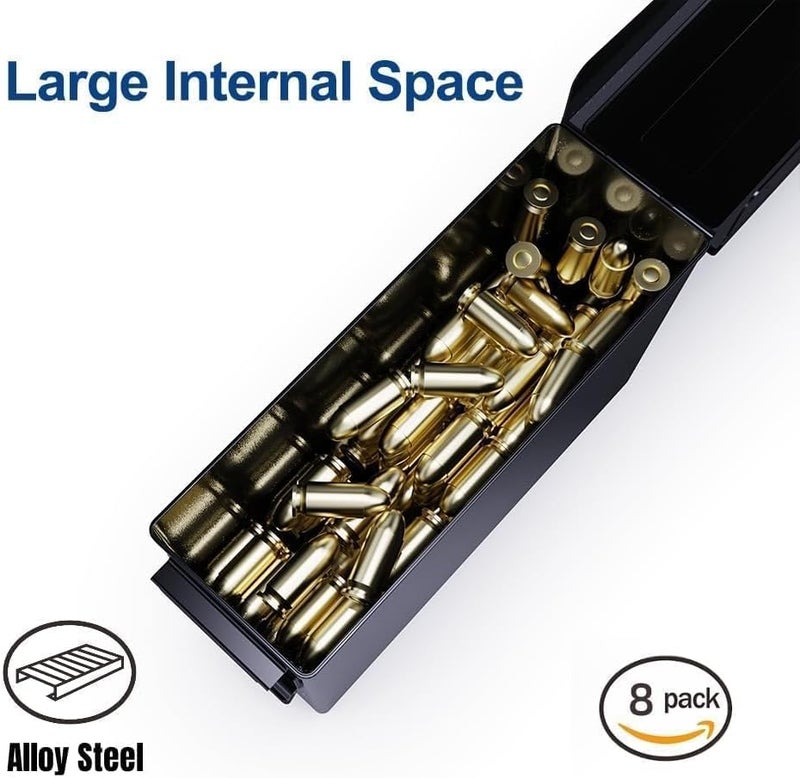 Patron 30 & 50 Cal Ammo Can Metal Ammo Box Storage Crate Case for Shotgun Bullet Rifle Ammunition Waterproof (Black or Green) - Image 3